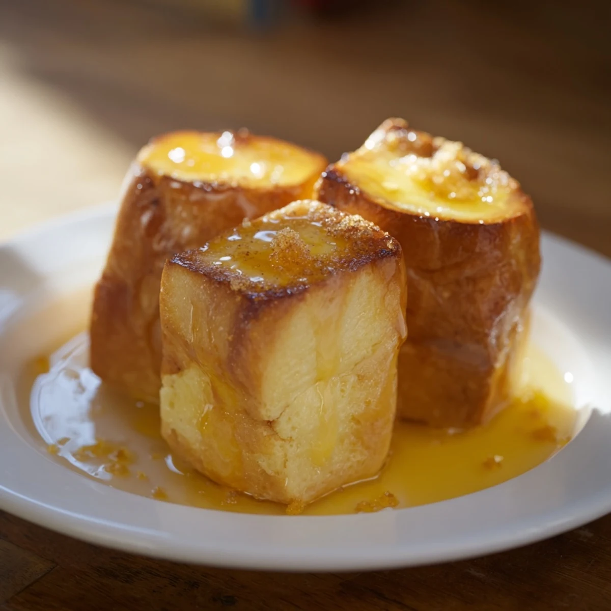 Baked French Toast Bake, ready to be enjoyed with a drizzle of maple syrup for a perfect brunch spread.