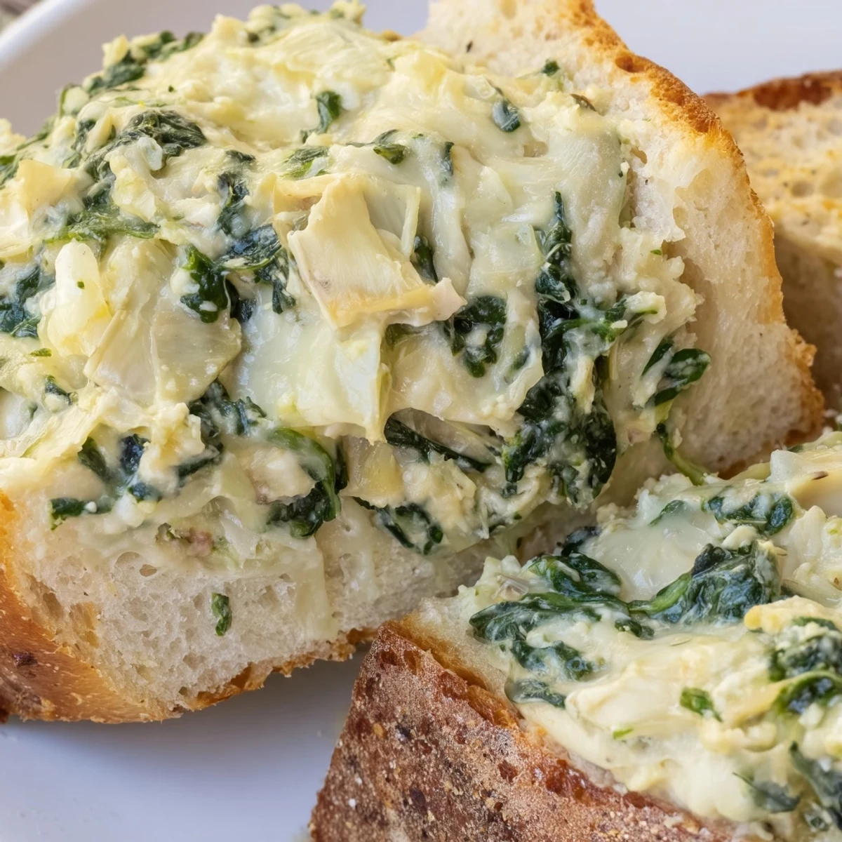 Sourdough Spinach Artichoke Grilled