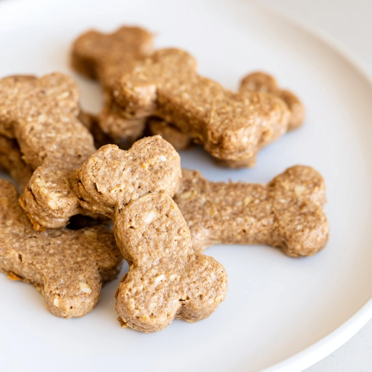 Crispy Pawsitively Good Dog Bone Treats, shaped like bones, offering wholesome flavors and a satisfying crunch.