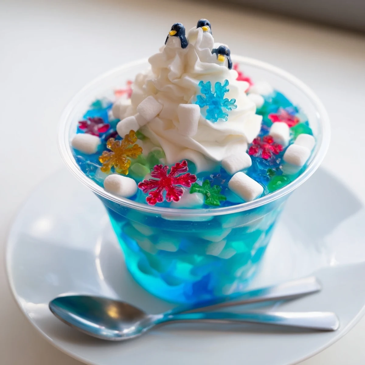 Snow Globe Jello Cups