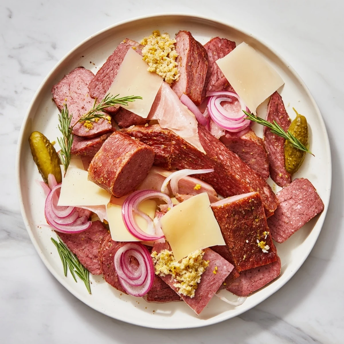 This The Burlap & Lace appetizer boasts an elegant presentation with delicious savory elements.