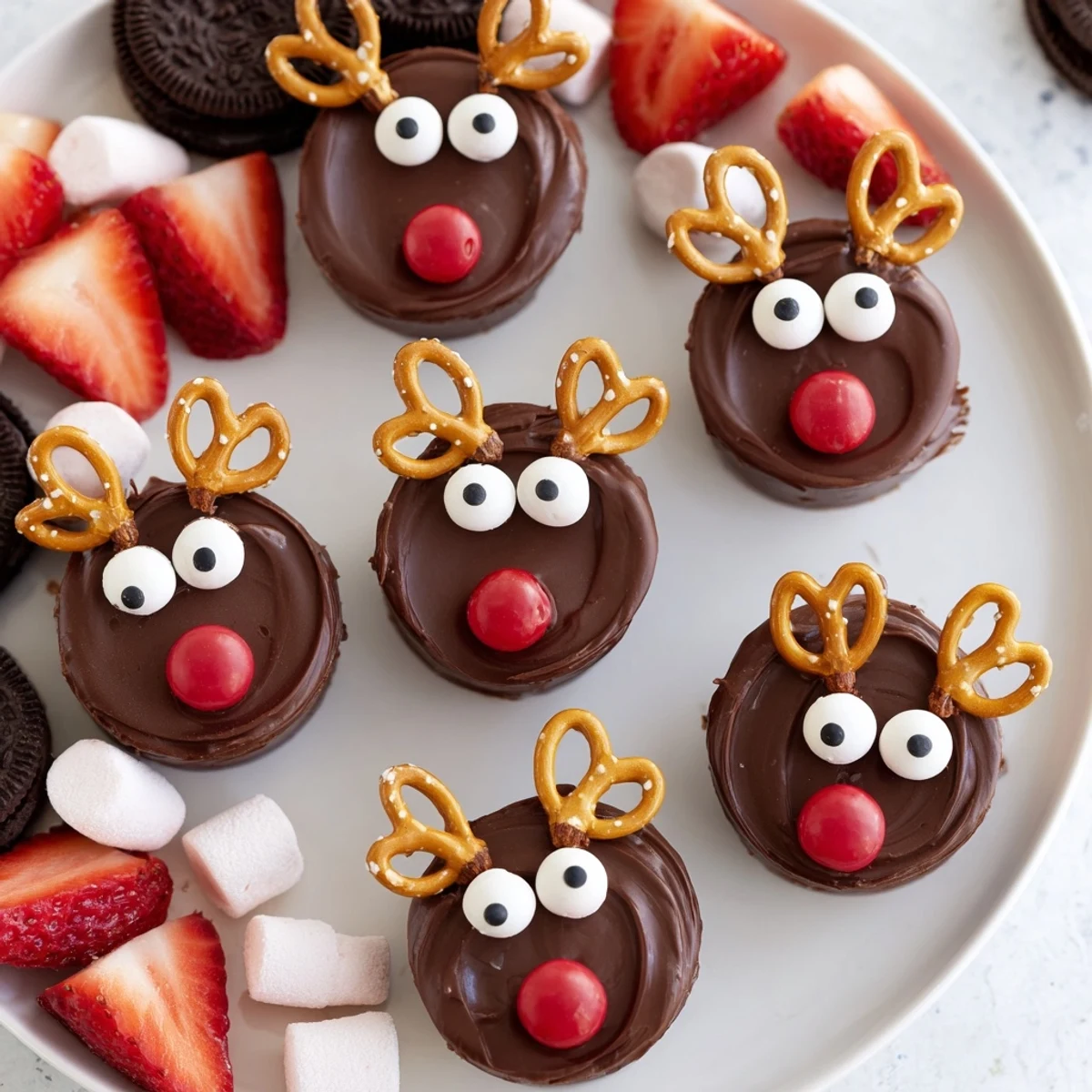 Chocolate Reindeer Pudding Cups