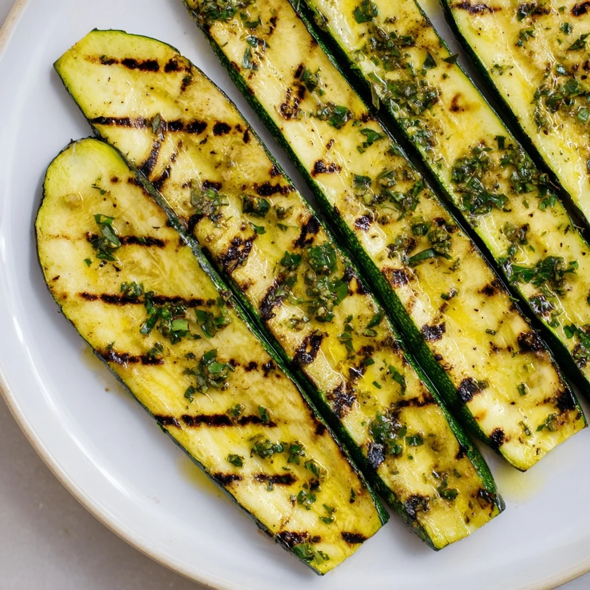 Garlic Herb Grilled Zucchini