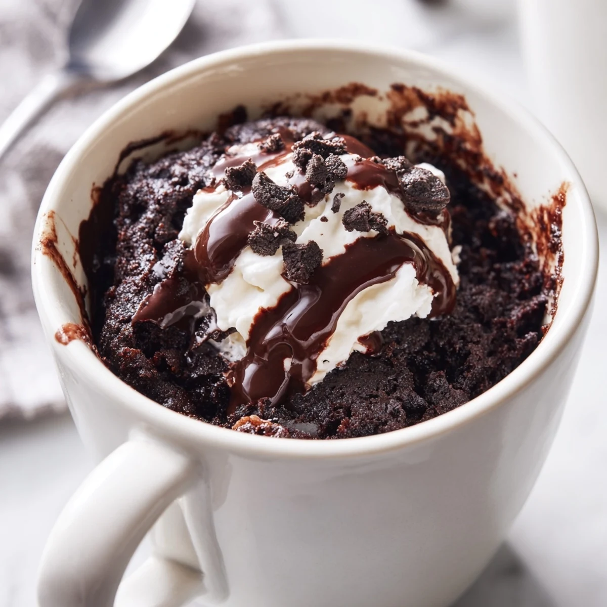 Oreo Microwaved Chocolate Cake