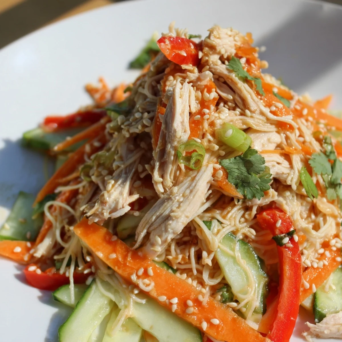 Chilled Chicken Noodle Salad