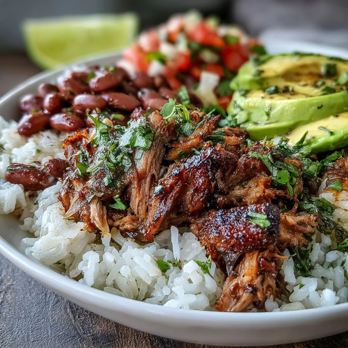 Served with lime wedges for squeezing, perfect for a vibrant weeknight meal.