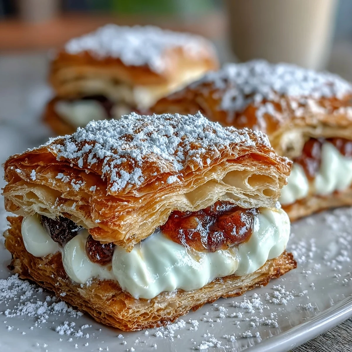 Flaky golden guava cheese pastries, filled with luscious guava paste and creamy melted cheese, served warm.