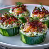 Cucumber Bites Cream Cheese Salmon