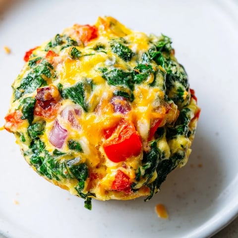 Savory Veggie Egg Muffins bursting with vibrant vegetables, perfect for a healthy breakfast.