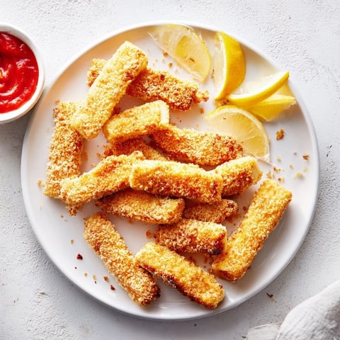 Golden, crunchy panko-coated halloumi cheese batons fried to perfection, served with fresh lemon wedges and a spicy hot sauce dip.  