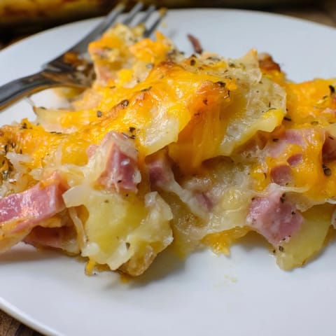Cheesy Potato Ham Casserole