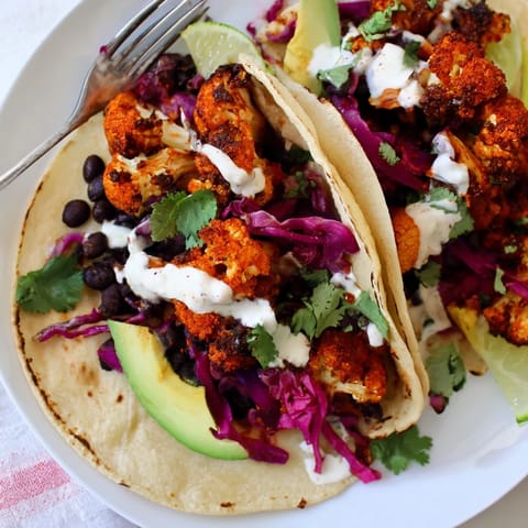 Spicy Cauliflower Black Bean