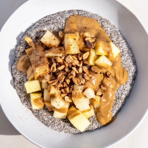 Apple Chia Pudding Peanut Butter