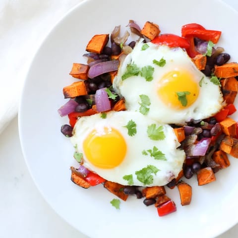 Sweet Potato Black Bean Hash