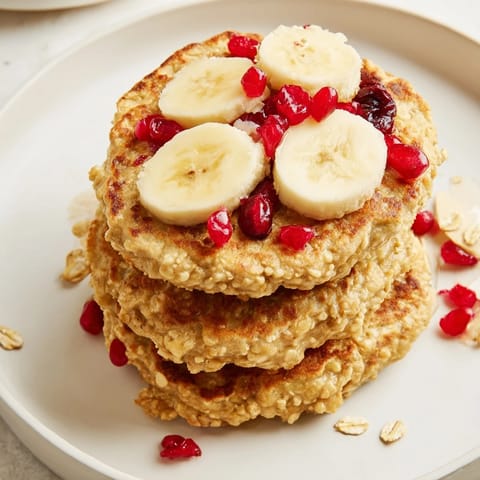Banana Oat Fluffy Pancakes