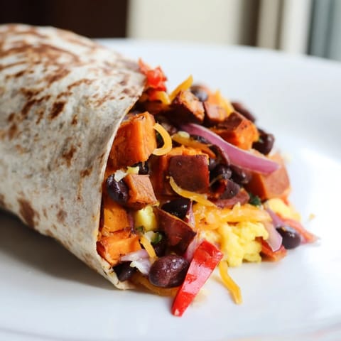 Sweet Potato Black Bean Burrito