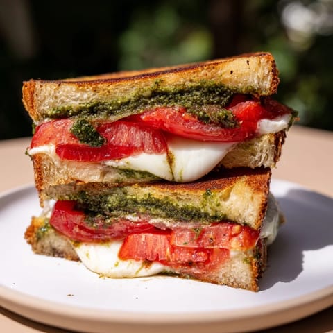 Caprese Pesto Panini Cheese