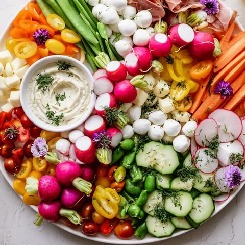 Spring Wreath Appetizer Platter
