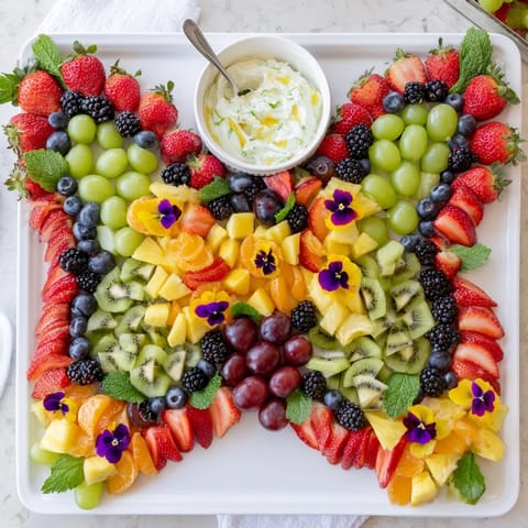 Butterfly Garden Fruit Board