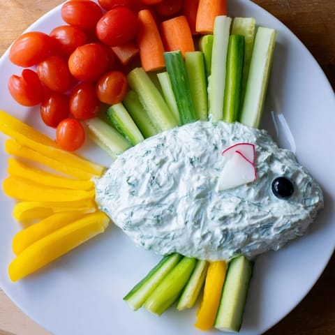 Ocean Blue Fish-Shaped Dip