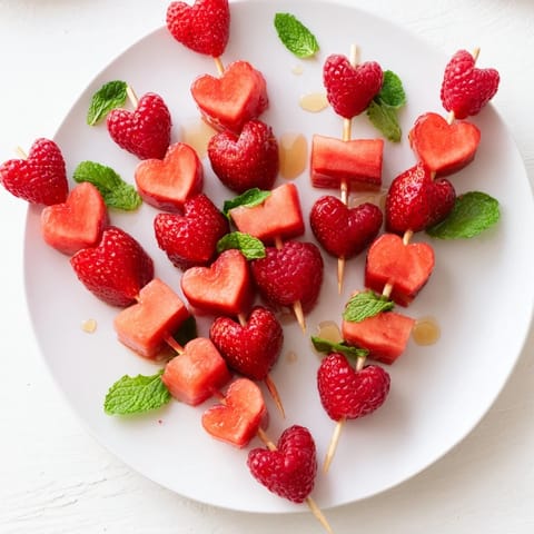 Red Heart Fruit Skewers