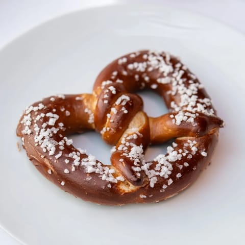 A close-up of freshly baked Bretzels Anneau de Fête, smelling incredible after a trip from the oven.