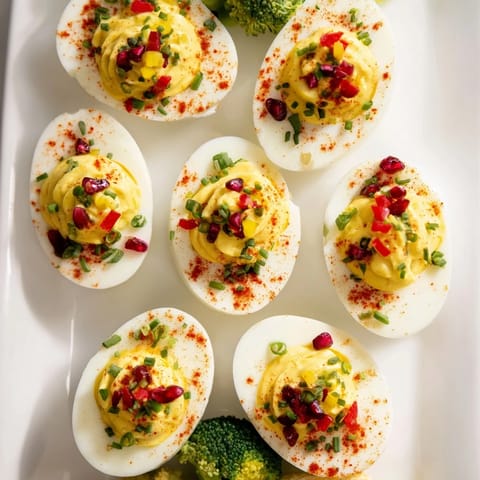 Christmas Tree Deviled Eggs