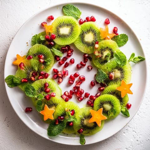 Kiwi Pomegranate Christmas Wreath