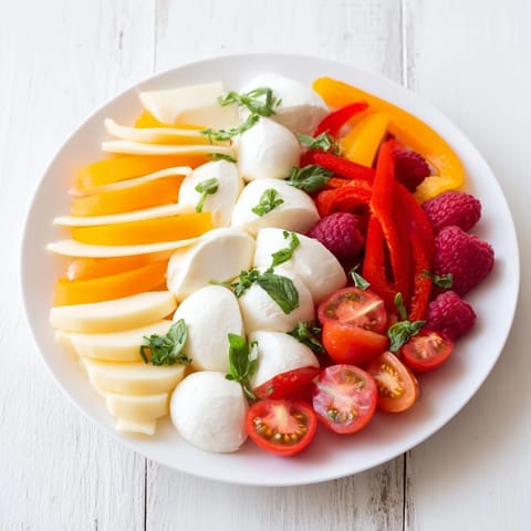 Beautifully striped Peppermint Stripe Celebration appetizer, featuring salami roses and fresh mint garnish.