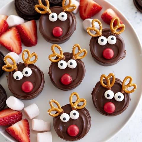 Chocolate Reindeer Pudding Cups