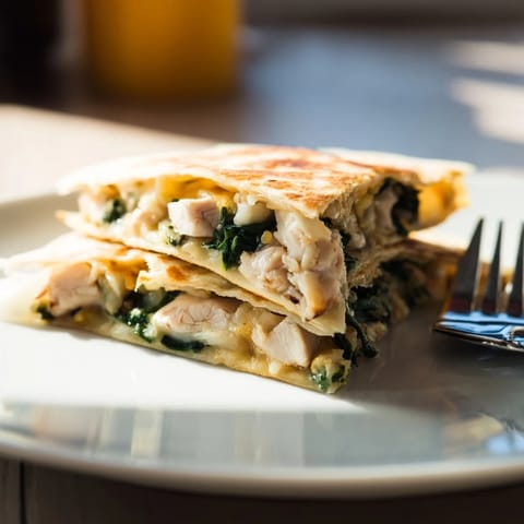 Chicken and Spinach Quesadilla