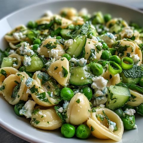 Fresh Spring Pea and Mint Pasta
