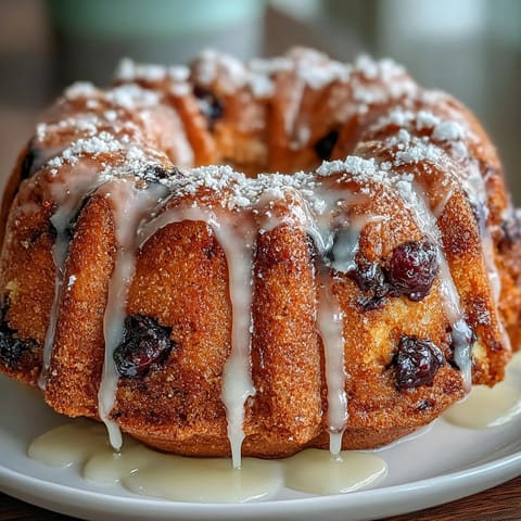 Mini Lemon Blueberry Bundt