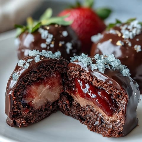 Dubai Chocolate Strawberry Truffles