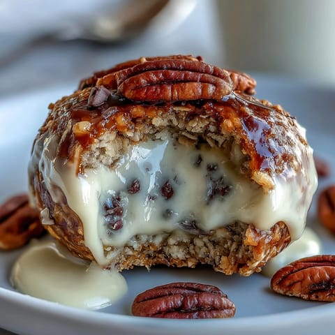 No-bake peanut butter oat bites with chocolate chips on a white plate.
