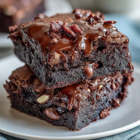 Decadent Cadbury Egg brownies with fudgy chocolate base and crunchy crumbled topping, perfect for Easter dessert.
