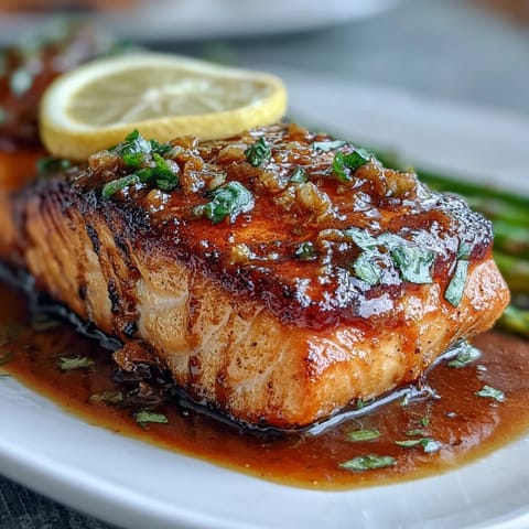 Garlic Butter Salmon Asparagus
