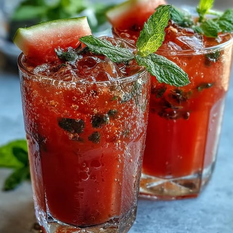 Watermelon Mint Lemonade Drink