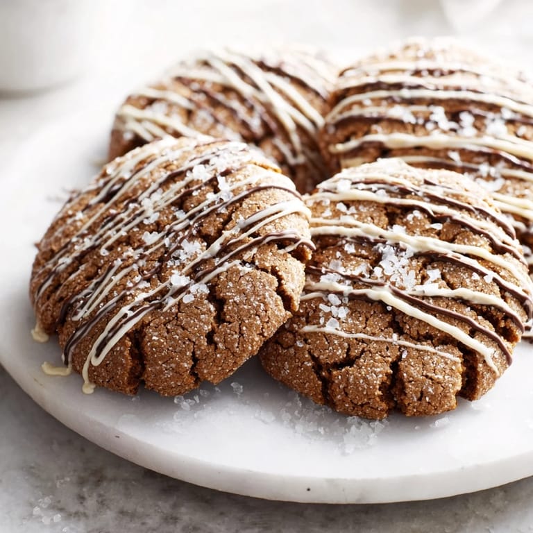 Freshly baked gingerbread latte cookies, with visible cracks and a fragrant spiced aroma, ready to eat.