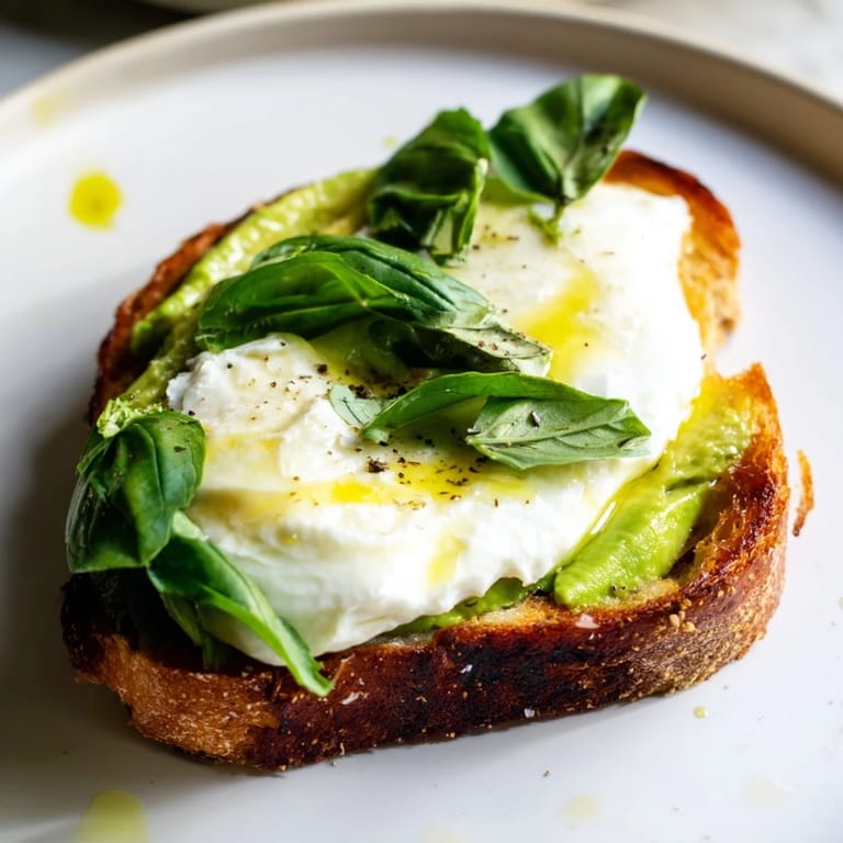 Golden-brown toast holds a vibrant green avocado spread, topped with gooey mozzarella for a quick, satisfying snack.