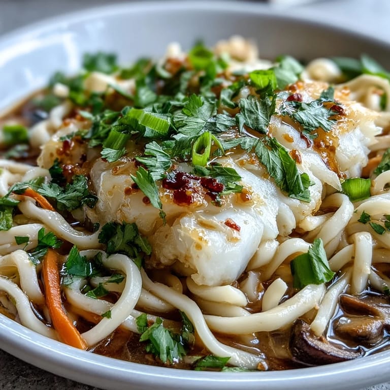 Steaming broth glazes the fish, with julienned carrots and greens for a nourishing bowl.