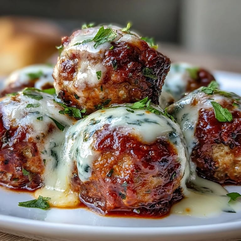 Serving suggestion for Baked Spicy Chicken Parm Meatballs with spaghetti and a green salad on a cozy table.