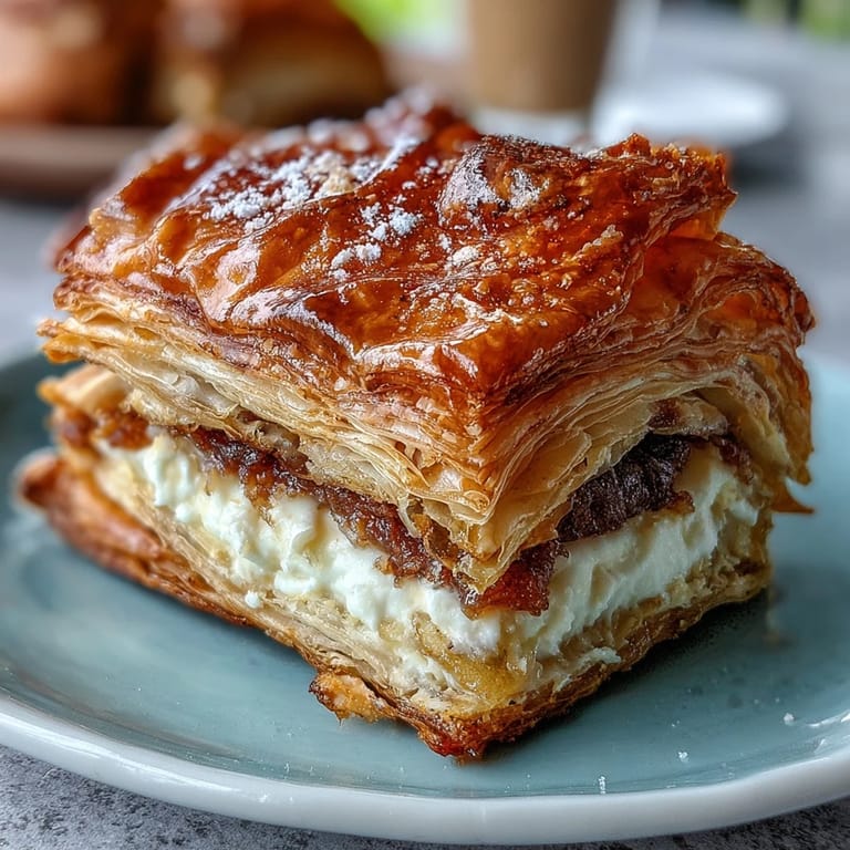 Warm pastelitos fresh from the oven, their golden crust revealing a luscious filling of guava paste and smooth cream cheese.