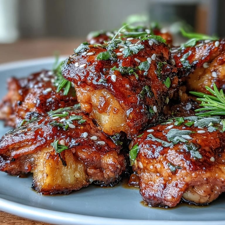 Flavorful Sticky Honey Garlic Chicken Pineapple Skillet, featuring caramelized chicken, fresh pineapple, and crisp bell peppers, garnished with sesame seeds.