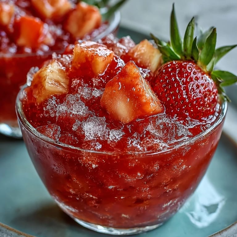 Make-ahead strawberry pineapple daiquiri freezer pouches, blending tropical pineapple and sweet strawberries with a splash of rum for a poolside treat.