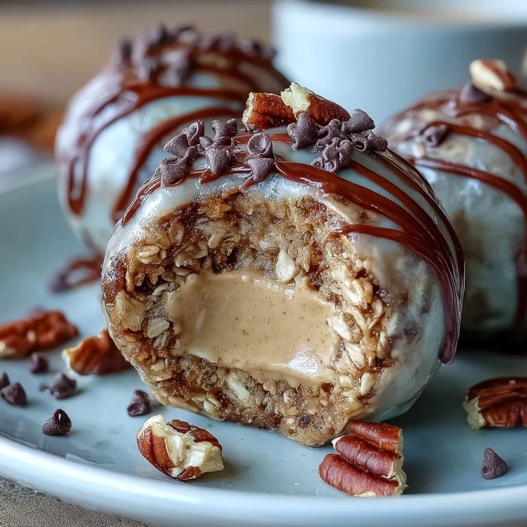 Wholesome no-bake peanut butter oat bites with chocolate chips, perfect for a quick snack.