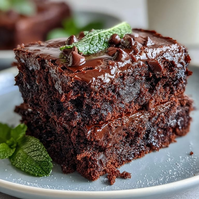 Cool mint-infused brownie bites topped with chocolate chips, perfect for St. Patricks Day celebrations.