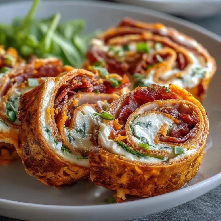 Brightly layered turkey, cheese, and vegetable pinwheels in flour tortillas, ideal for lunchbox snacks or after-school bites.
