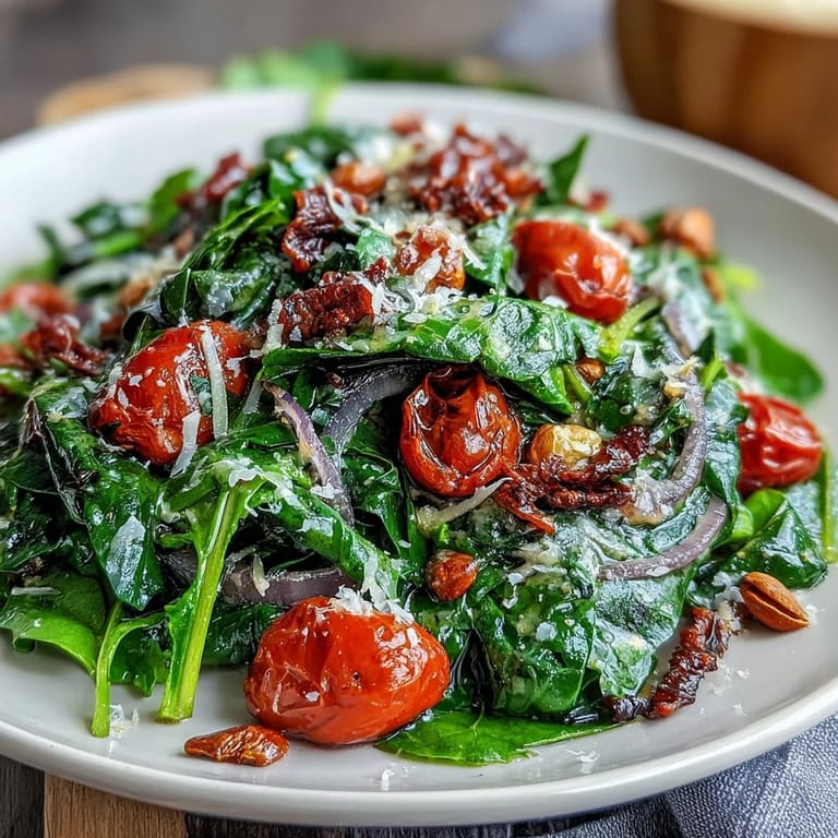 Refreshing dandelion greens salad featuring lemon vinaigrette, cherry tomatoes, red onion, and Parmesan for a zesty, nutrient-rich vegetarian dish.