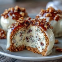 Carrot Cake Truffles with Cream Cheese Coating: Bite-sized carrot cake truffles coated in rich cream cheese for a creamy, spiced treat.
